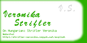 veronika strifler business card